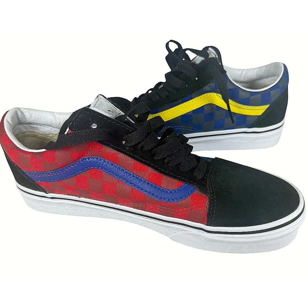 Vans Old Skool OTW Rally Shoes Mens 6.5 Womens 8 Multicolor Checkered Sneaker